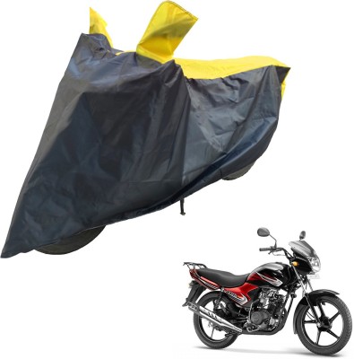 RiderShine Two Wheeler Cover for Yamaha(YBR 110, Black, Yellow)