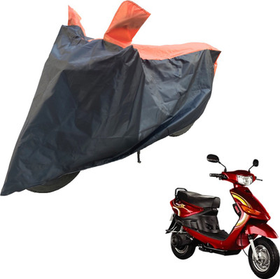 RiderShine Two Wheeler Cover for Indus(Yo Spark, Black, Orange)
