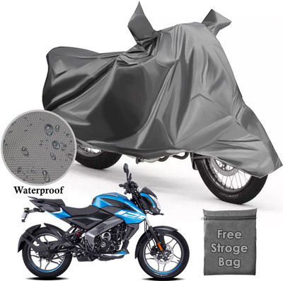 Mdstar Waterproof Two Wheeler Cover for Bajaj(Pulsar NS125, Grey)