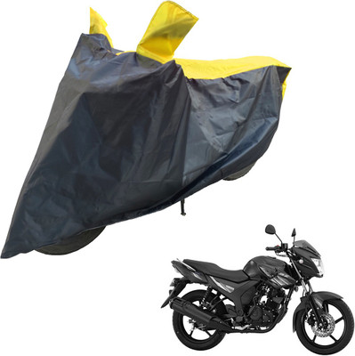 RiderShine Two Wheeler Cover for Yamaha(SZ-S, Black, Yellow)
