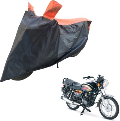 RiderShine Two Wheeler Cover for TVS(Max 4R, Black, Orange)