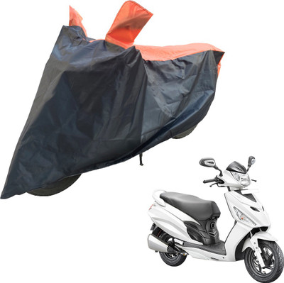 RiderShine Two Wheeler Cover for Hero(Maestro Edge, Black, Orange)