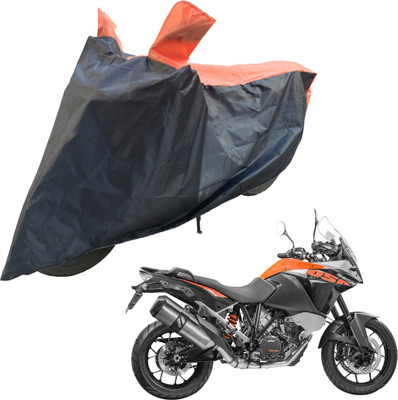 RiderShine Two Wheeler Cover for KTM(1050 Adventure, Black, Orange)