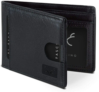 VeltMan Men Formal, Casual Black Artificial Leather Wallet(8 Card Slots)
