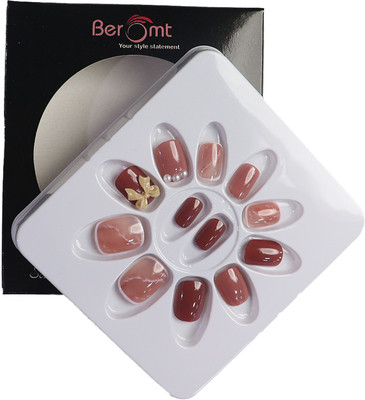 BEROMT BRIDAL & PARTY NAILS 743 MULTI COLOR(Pack of 12)