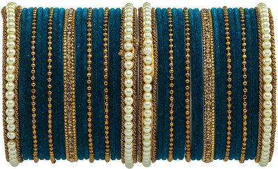 ZINEKA Metal Beads, Zircon Gold-plated Bangle Set(Pack of 10)