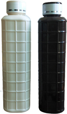 salvusappsolutions 1000 ml Plastic Bottle(Pack of 2, White, Brown)