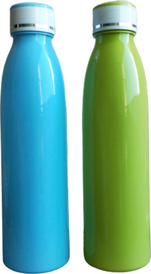 salvusappsolutions 1000 ml Plastic Bottle(Pack of 2, Blue, Green)