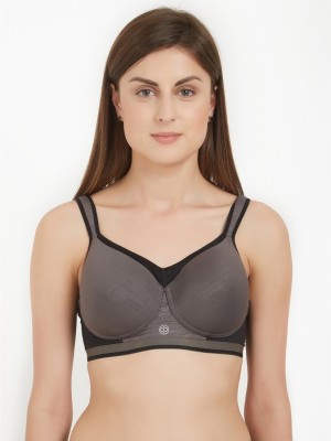 SOIE Women Sports Lightly Padded Bra(Grey)