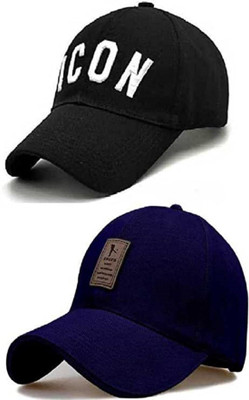 IF LANE Solid Sports/Regular Cap Cap(Pack of 2)