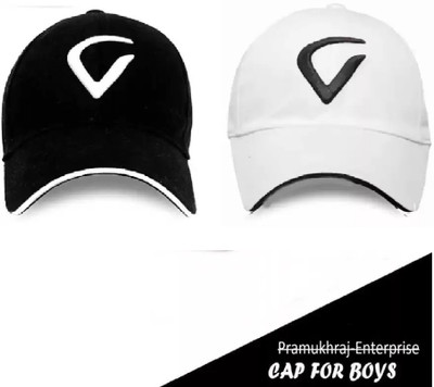 Pramukhraj Enterprise Self Design Sports/Regular Cap Cap(Pack of 2)