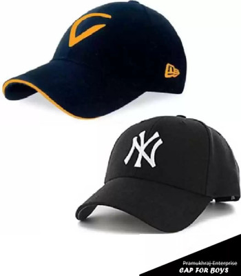 Pramukhraj Enterprise Self Design Sports/Regular Cap Cap(Pack of 2)