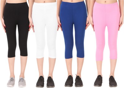 Ayvina Cotton Lycra capri for women,capri for ladies,capri for girls Women Multicolor Capri