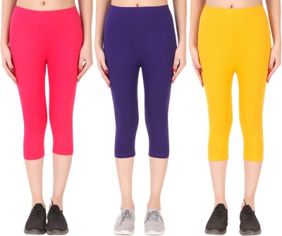 Ayvina Cotton Lycra capri for women,capri for ladies,capri for girls Women Multicolor Capri