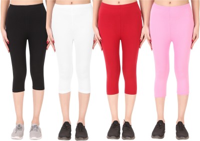 Ayvina Cotton Lycra capri for women,capri for ladies,capri for girls Women Multicolor Capri