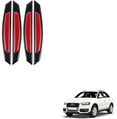 SEMAPHORE Plastic Car Door Guard(Black, Red, Pack of 4, Audi, Q3)