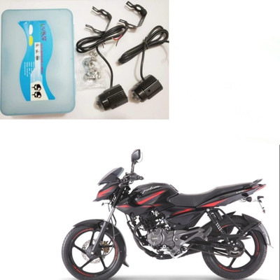 hjg Driving LED Fog Light For Bajaj pulsar 135 DTS-i Car Fancy Lights(Black, White)