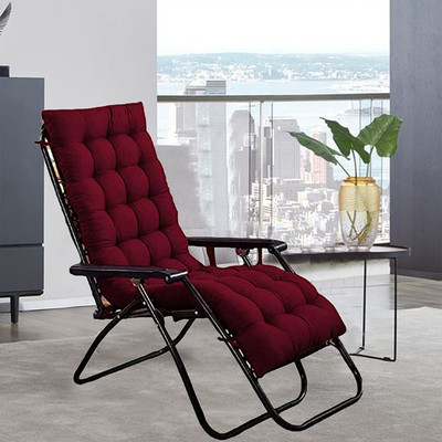 AG's Active Microfibre Solid Chair Pad Pack of 1(Red)