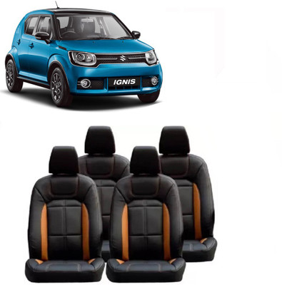 JMDi PU Leather Car Seat Cover For Maruti Ignis(Fixed Head Rest, Mono Back Seat, Without Back Seat Arm Rest, 5 Seater, 2 Back Seat Head Rests)