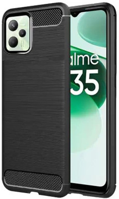 LILLIPUT Back Cover for Realme C35(Black, Pack of: 1)