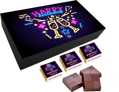 CHOCOINDIANART Special Happy Birthday Day, 06pcs Delicious Chocolate Gift, Truffles(6 Units)