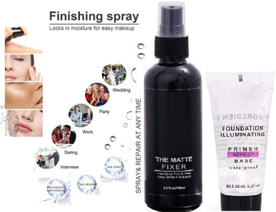 YAWI Face Makeup Base Primer The Matte Makeup Fixer Long Lasting Hydrating Face Spray(2 Items in the set)