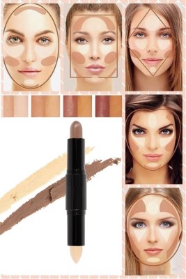 Neycare Highlight & Contour Stick Makeup Smooth Oil-control Double-End  Concealer(MULTICOLOR, 8 ml)