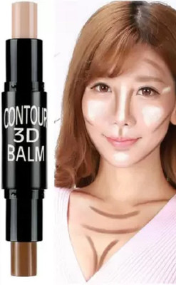Aylily CONTOUR 3D BALM HIGHLIGHT & CONTOUR STICK CONCEALER Concealer(COFFEE, BEIGE, 6.2 g)