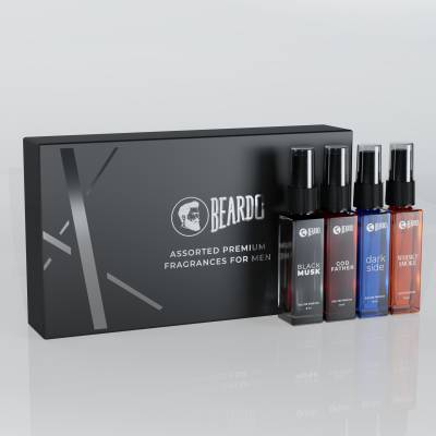 Beardo Assorted Premium Perfume Gift Set for Men with Long Lasting Fragrances Pocket Perfume  -  For Men  (32 ml, Pack of 4)