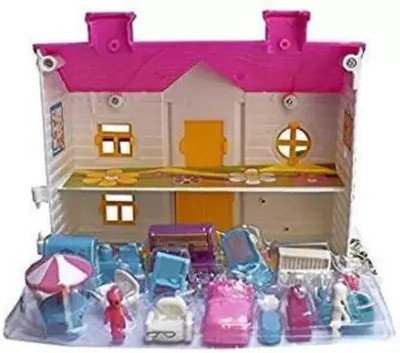 Just97 Funny House Play Set-Doll House Set(Multicolor)