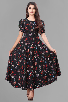 premarth Flared/A-line Gown(Black)
