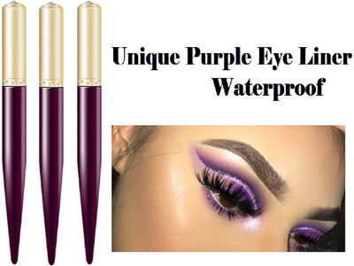 GFSU Unique Purple Eyeliner ,Long Lasting , Quick Dry,Waterproof,Shimmer Finishing 4.5 g(PURPLE)