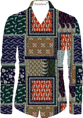 Parishow Polycotton Printed Shirt Fabric