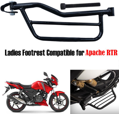 Znee Smart Lady Step Footrest Compatible For Tvs Apache RTR Foot Rest(Black)