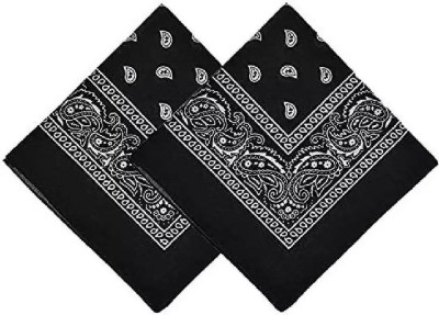 plutoprom NOVELTY DOUBLE SIDE PRINTED 22*22 INCH PAISLEY BANDANA /HEADWRAP [