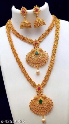RADHA KRISHNA SALES Alloy Gold-plated Multicolor Jewellery Set(Pack of 1)