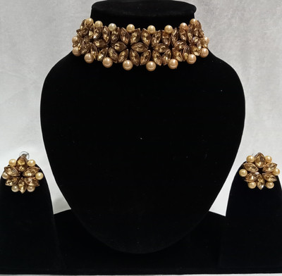 vks trading Brass White Jewellery Set(Pack of 1)