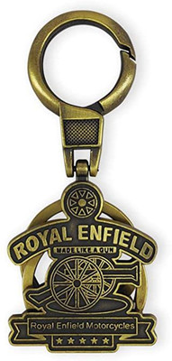 gtrp Royal RE Bullet Classic Bullet Bike Brass Metal Keychains (Yellow) Key Chain Key Chain