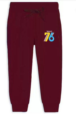 BHARATH FASHION Track Pant For Boys(Maroon, Pack of 1)