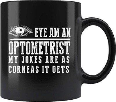 SNV Optometrist Gift - Eye Am An Optometrist Coffee 11 oz - Eye Doctor Cup 16087 Ceramic Coffee Mug(350 ml)