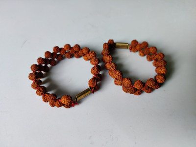 Shivam Vastu Kala Shivling Art Original Rudraksha Breslet / Rudraksha Beeds / Hand Breslet / Beads Paper Chain