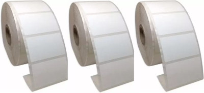 Solitaire 75x38MM Chromo/Paper Label,1 UP,1 roll of 1500 labels,Total Self Paper Label(White)