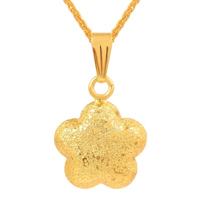 MissMister Brass Goldplated Solid Abstract design buff finish designer jewellery Fashion Gold-plated Brass Pendant Set