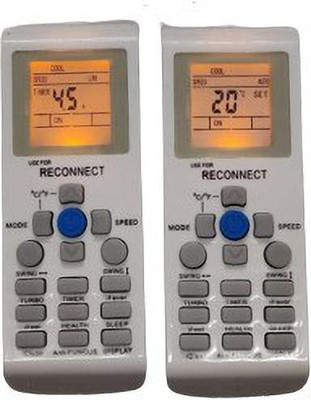 Akshita AC Compatible For Reconnect Ac Remote Control *With Backlight* Generic Remote Controller(White)