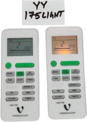Akshita AC Compatible For Videocon Ac Remote Control *With Backlight* Generic Remote Controller(White)