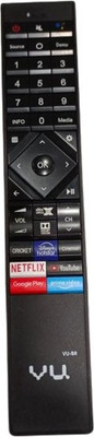 Nij Compatible For -S8 LED LCD Smart TV Remote Control & VOICE Assassinate Remote VU Remote Controller(Black)