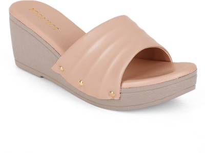 ICONICS Women Wedges(Beige , 3)