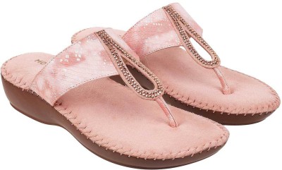 MOCHI Women Wedges(Pink , 4)