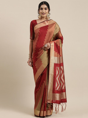 Ratnavati Self Design Bollywood Georgette Saree(Orange)