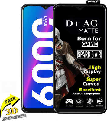 TWIGLO Edge To Edge Tempered Glass for TECNO SPARK 6 AIR(Pack of 1)